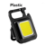 Mini LED Flashlight Keychain USB Rechargeable COB Camping Work Light 3