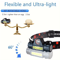 Rechargeable COB LED Headlamp Magnetic Waterproof Outdoor Head Torch 1