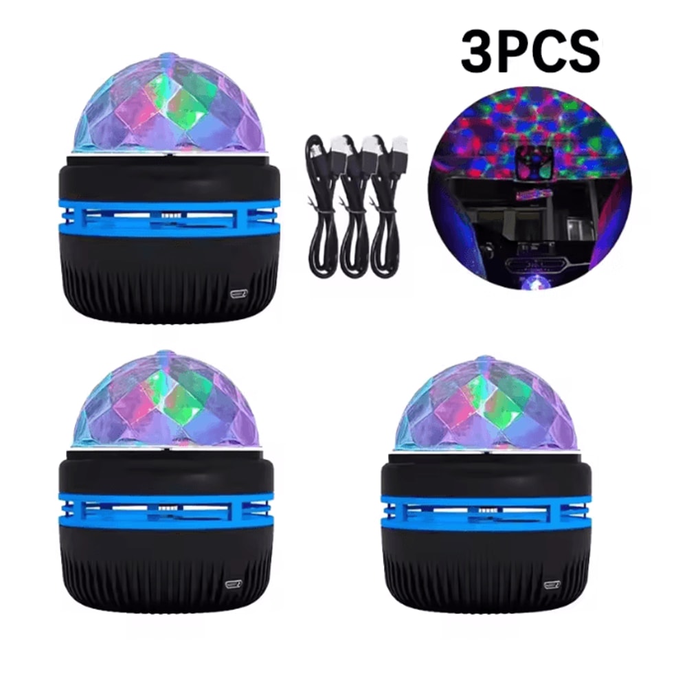 LED Starry Night Projector Lamp With Rotating Moon Light And Remote Control 4