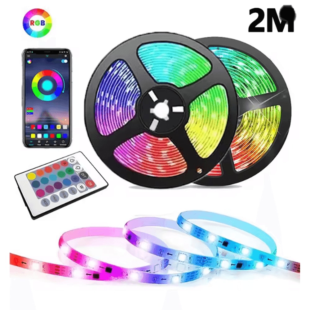 RGB LED Strip Light USB Bluetooth Color Changing Flexible Light Tape 9