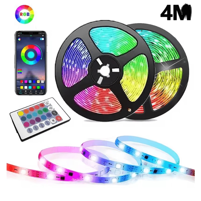 RGB LED Strip Light USB Bluetooth Color Changing Flexible Light Tape 4