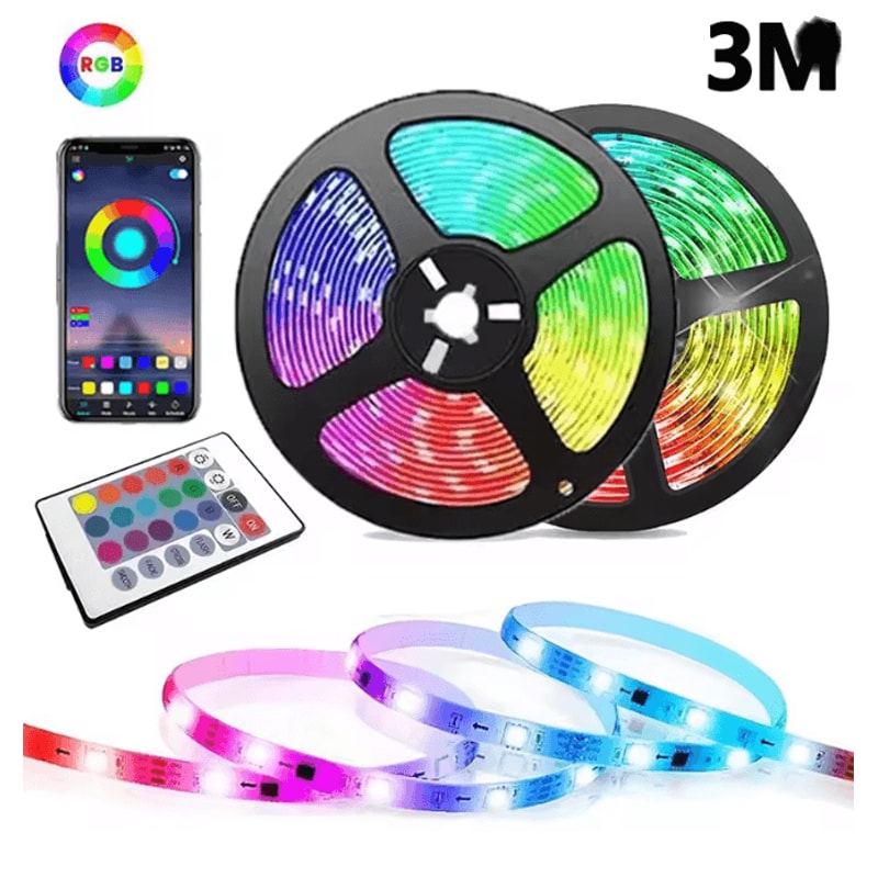 RGB LED Strip Light USB Bluetooth Color Changing Flexible Light Tape 7