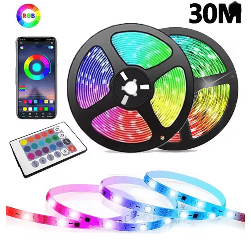 RGB LED Strip Light USB Bluetooth Color Changing Flexible Light Tape 8