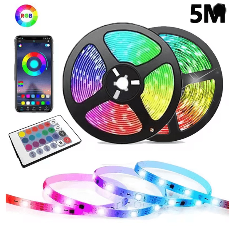 RGB LED Strip Light USB Bluetooth Color Changing Flexible Light Tape 10