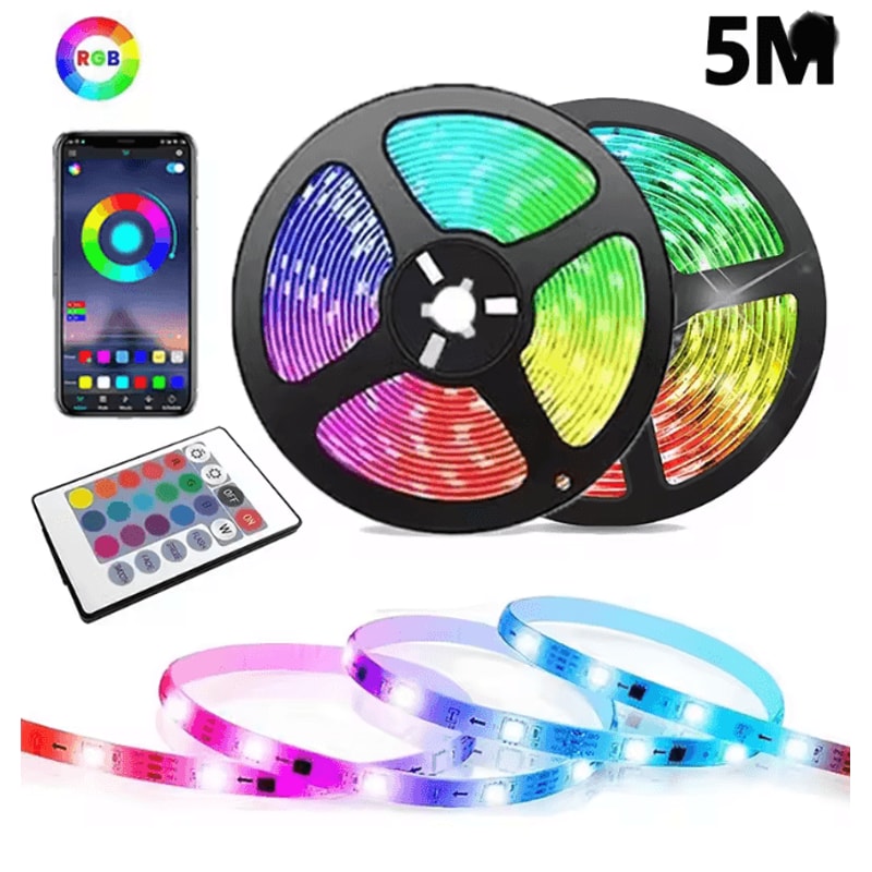 RGB LED Strip Light USB Bluetooth Color Changing Flexible Light Tape 10