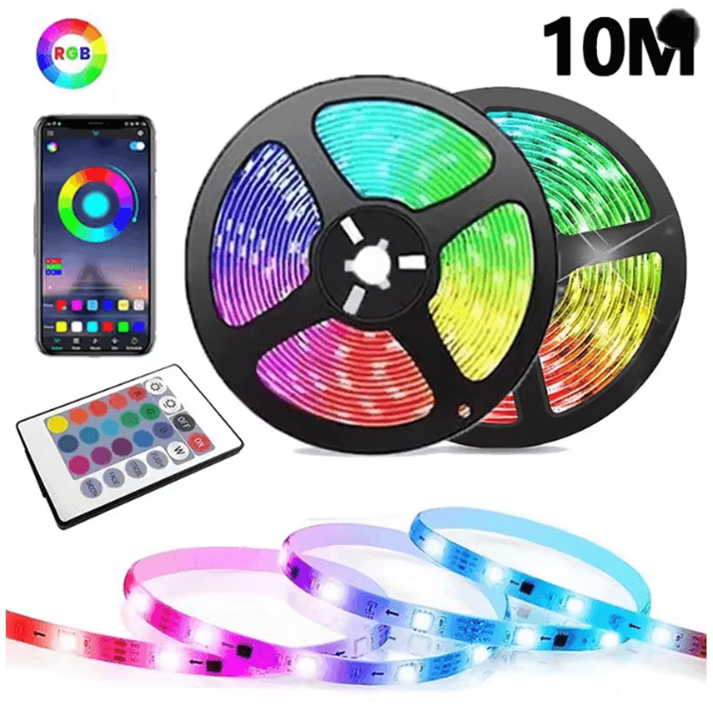 RGB LED Strip Light USB Bluetooth Color Changing Flexible Light Tape 11