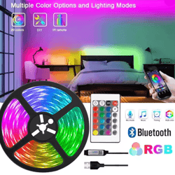 rgb led strip lights usb bluetooth remote color changing light tape