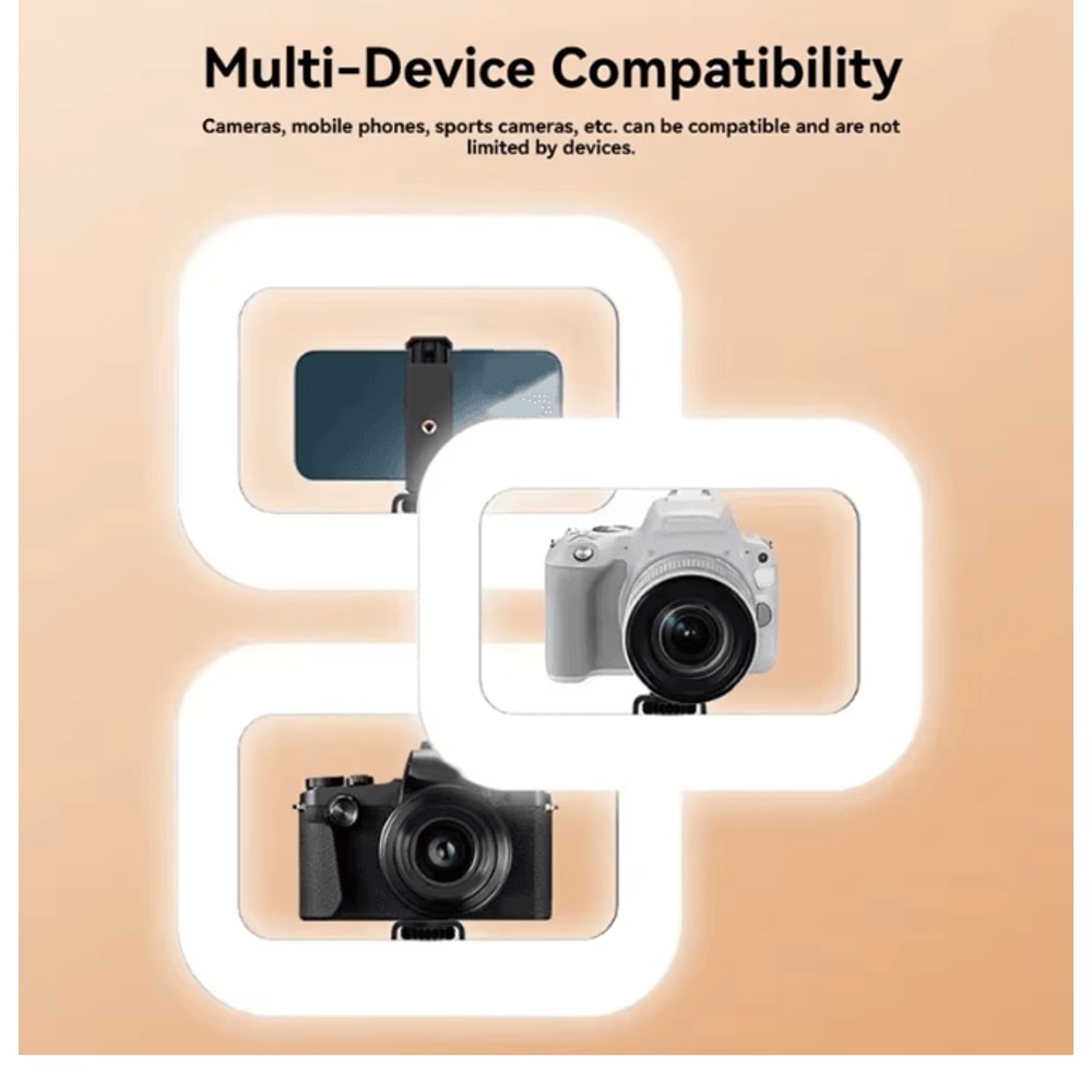 Portable LED Ring Fill Light USB Rechargeable Selfie Light For Phone And Makeup 0