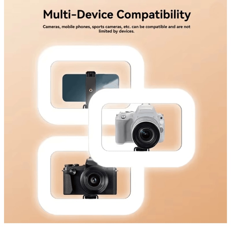 Portable LED Ring Fill Light USB Rechargeable Selfie Light For Phone And Makeup 0