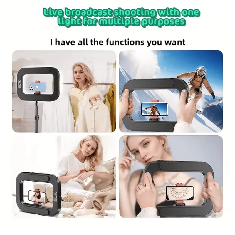 Portable LED Ring Fill Light USB Rechargeable Selfie Light For Phone And Makeup 2