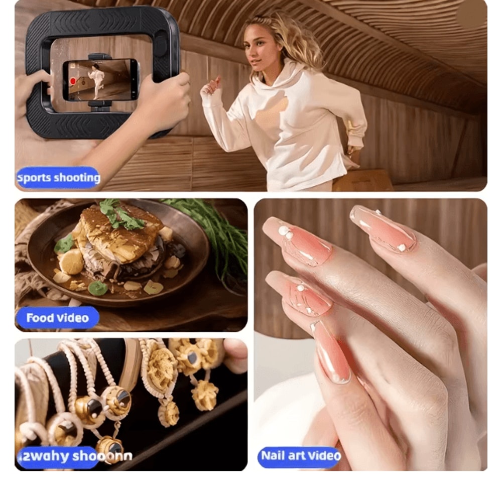 Portable LED Ring Fill Light USB Rechargeable Selfie Light For Phone And Makeup 3