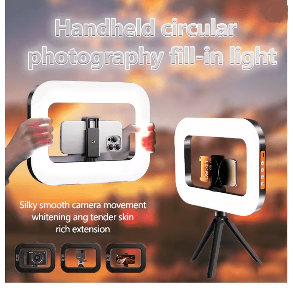 Portable LED Ring Fill Light USB Rechargeable Selfie Light For Phone And Makeup 5