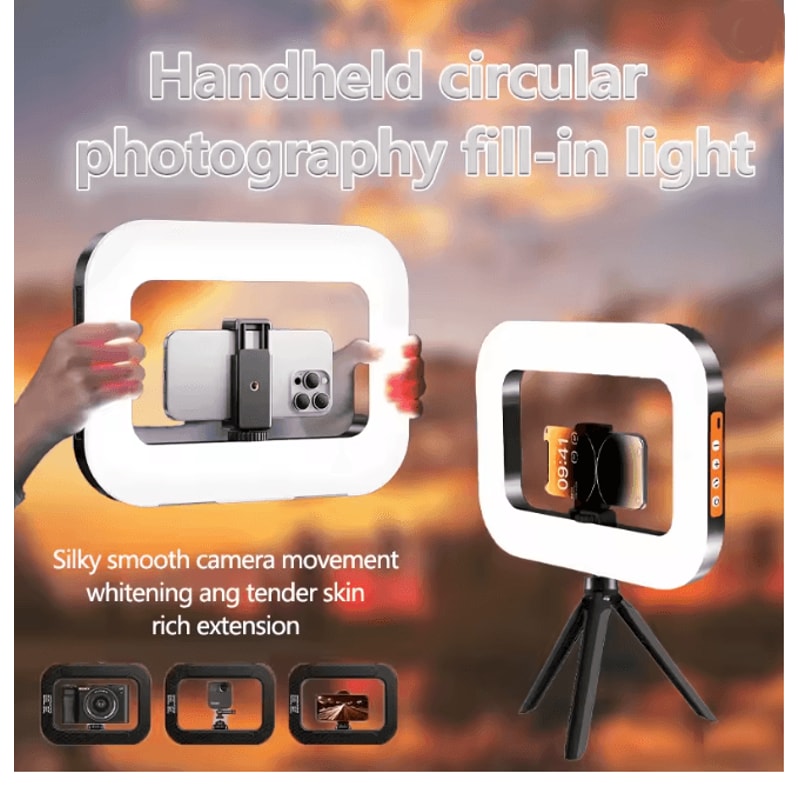 Portable LED Ring Fill Light USB Rechargeable Selfie Light For Phone And Makeup 5