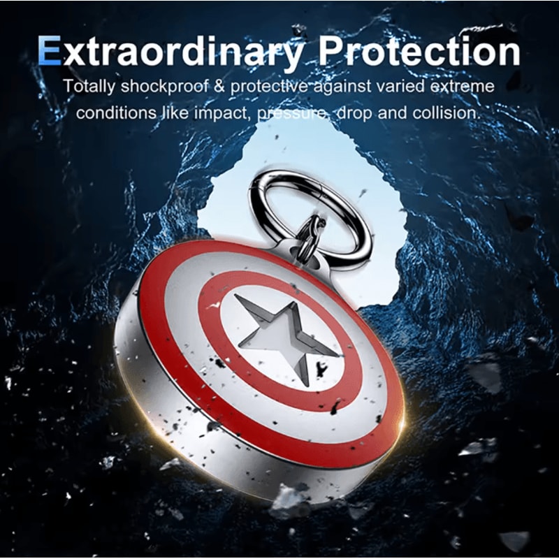 Waterproof AirTag Keychain Aluminum Case Secure Holder For Keys Pets And Luggage 1