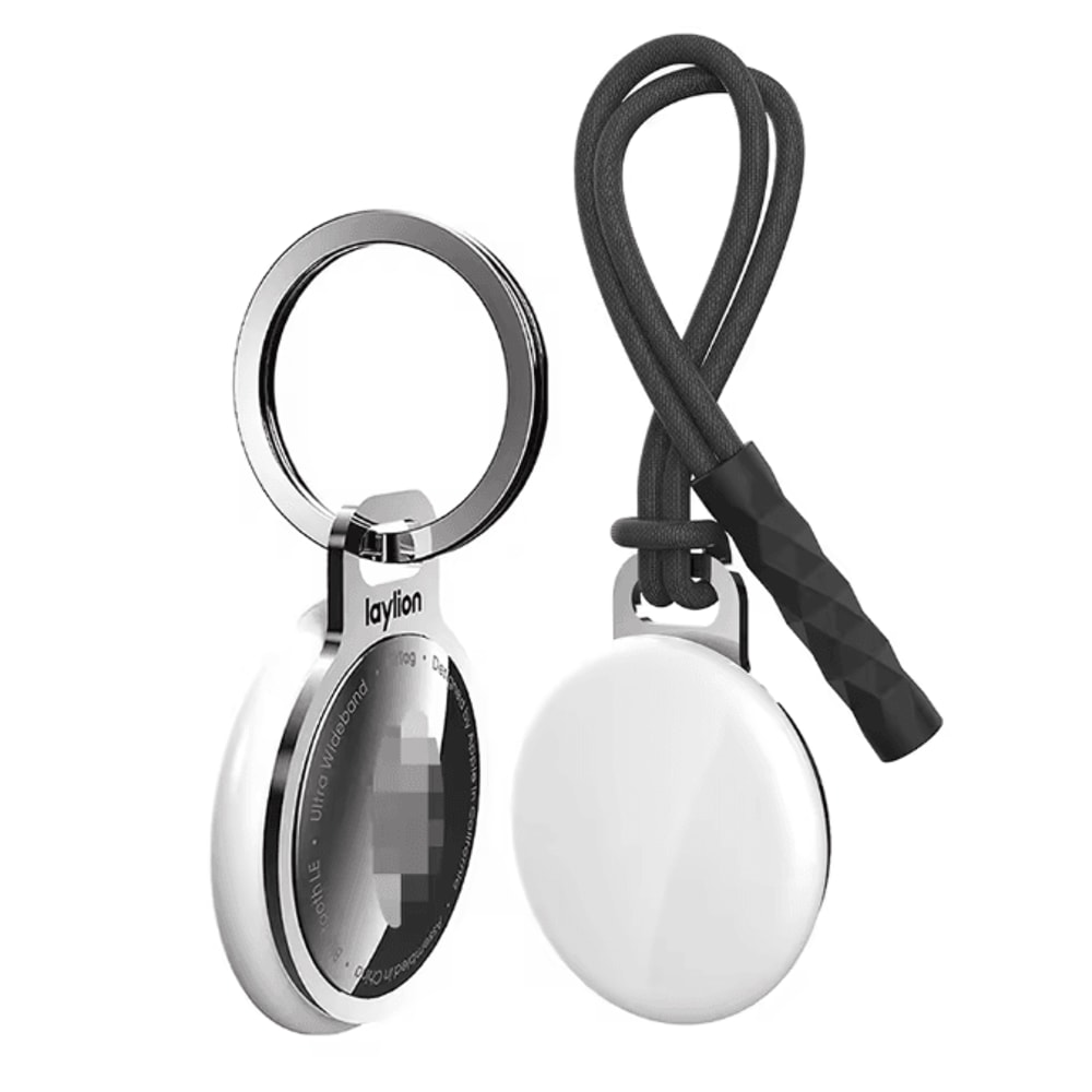 Slim Aluminum AirTag Holder With Lanyard Invisible Keychain Case 0