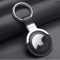 Leather AirTag Case With Keychain Protective Holder For Keys Bags And Pets 4
