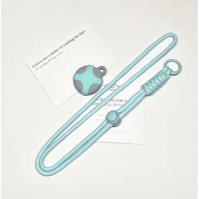 Cute Cartoon AirTag Holder Necklace For Kids Soft Silicone Protective Case 4