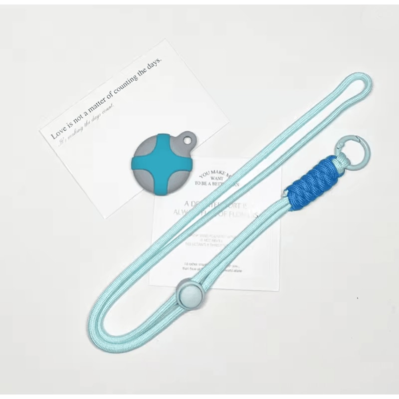 Cute Cartoon AirTag Holder Necklace For Kids Soft Silicone Protective Case 5