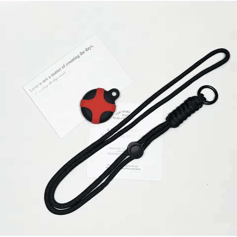 Cute Cartoon AirTag Holder Necklace For Kids Soft Silicone Protective Case 7