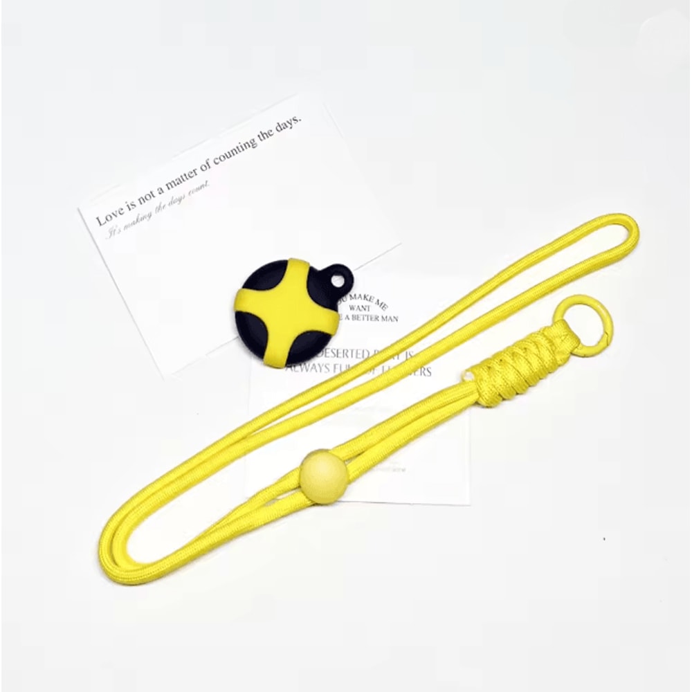 Cute Cartoon AirTag Holder Necklace For Kids Soft Silicone Protective Case 8