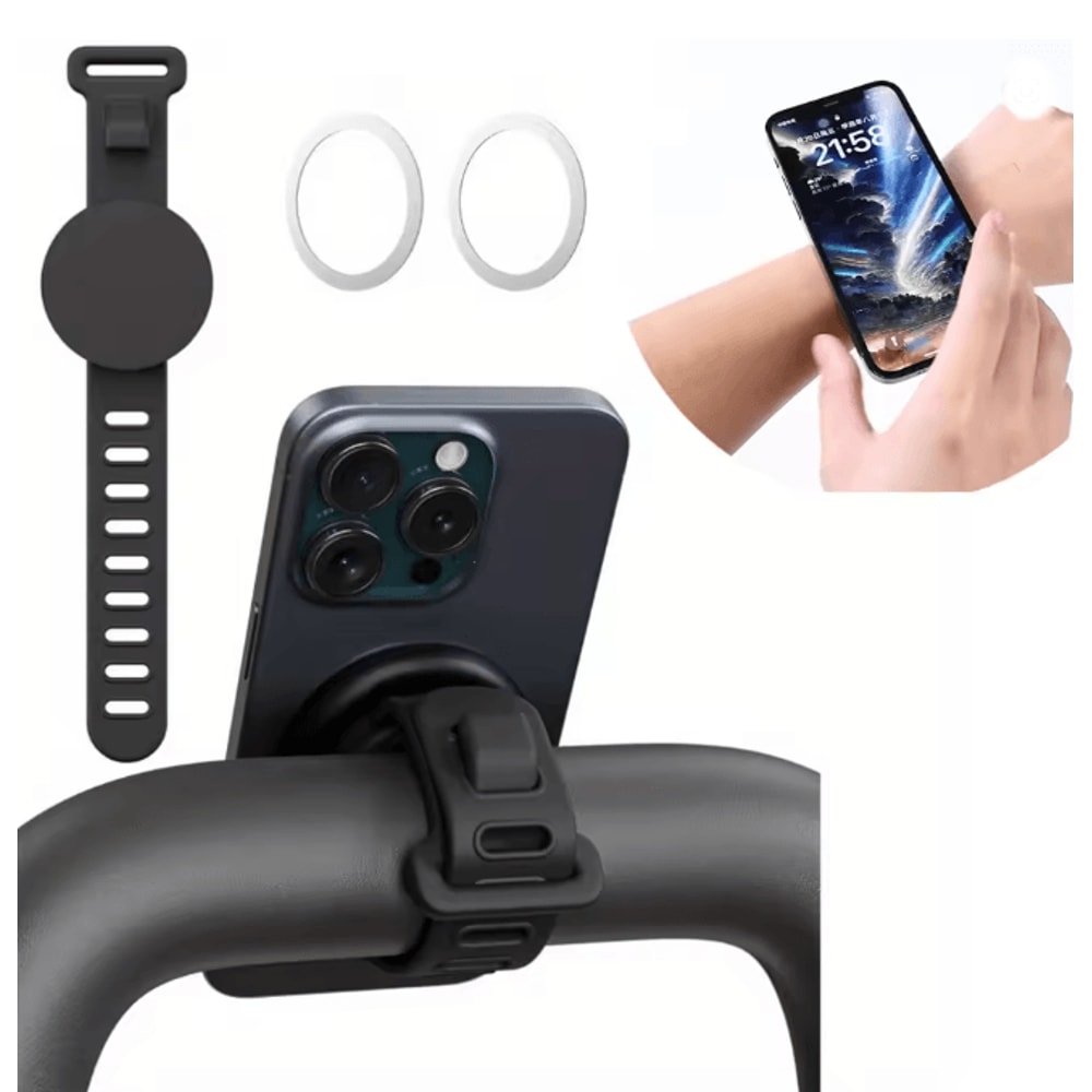 Magnetic MagSafe Phone Mount Adjustable Bar Holder For Gym And Fitness 0