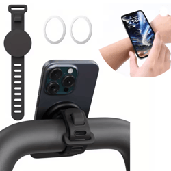 magnetic magsafe phone mount adjustable bar holder for gym and fitness