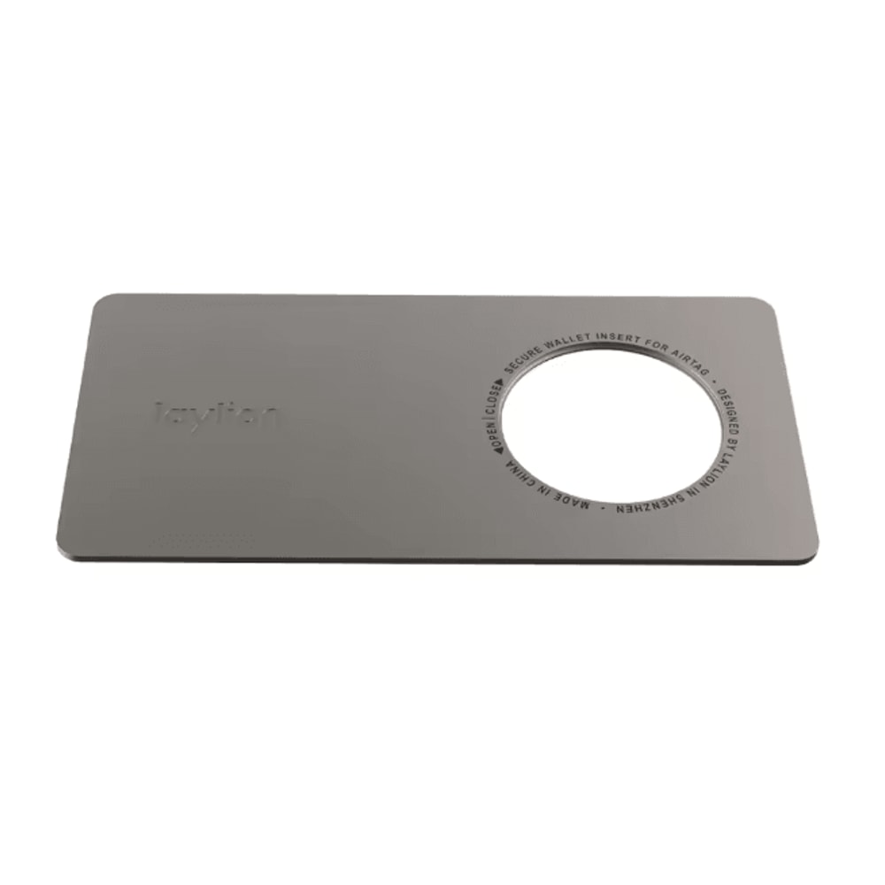 Ultra Thin Airtag Wallet Holder Aluminum Card Insert Case 4