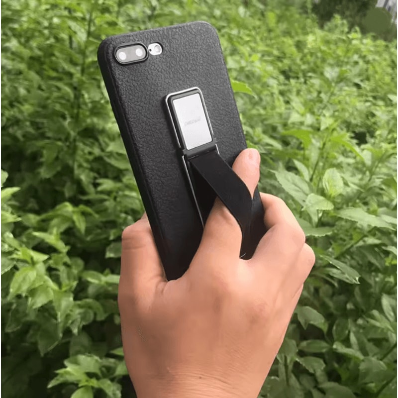 Elastic Phone Grip Strap With Kickstand Adhesive Finger Holder 2