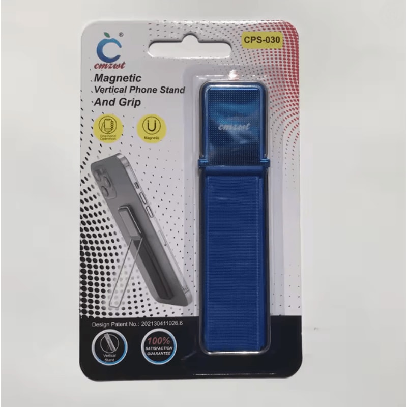 Elastic Phone Grip Strap With Kickstand Adhesive Finger Holder 7