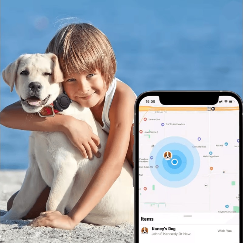 Waterproof Airtag Dog Collar Holder Secure Pet Tracker Case 2