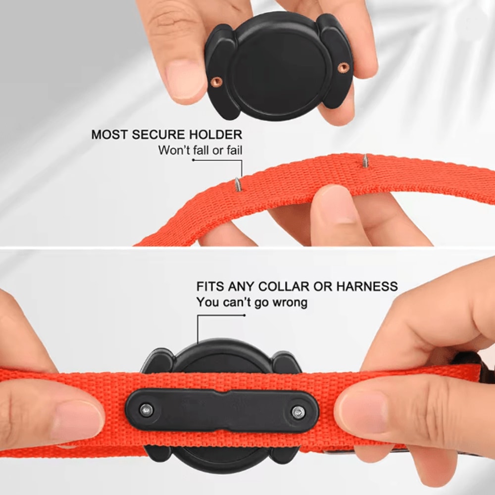 Waterproof Airtag Dog Collar Holder Secure Pet Tracker Case 3