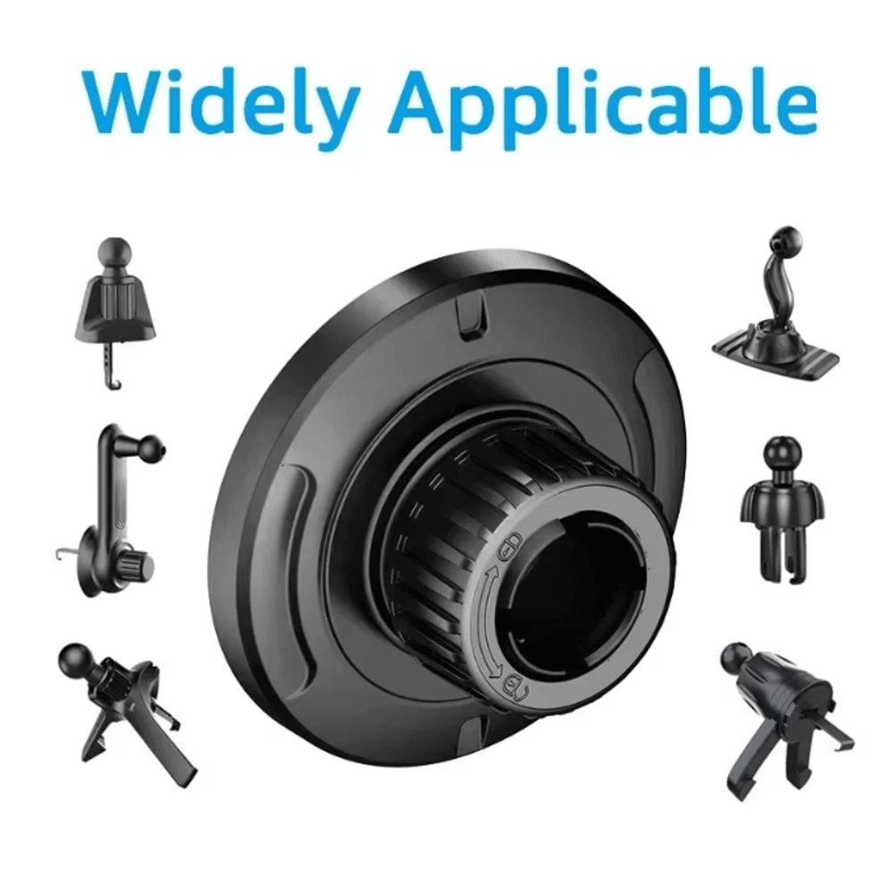 Magnetic Car Phone Mount Base With 17mm Ball Head For MagSafe 0