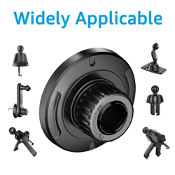 magnetic car phone mount base with 17mm ball head for magsafe