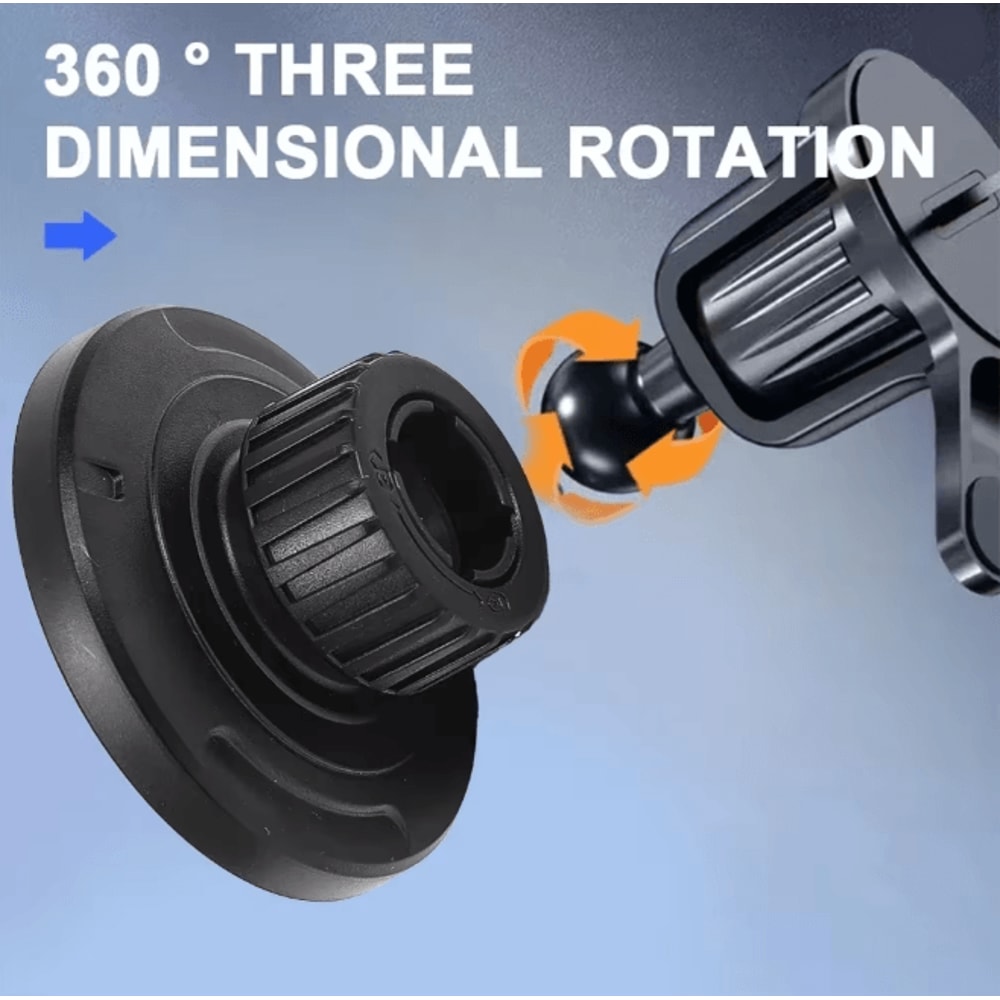 Magnetic Car Phone Mount Base With 17mm Ball Head For MagSafe 2