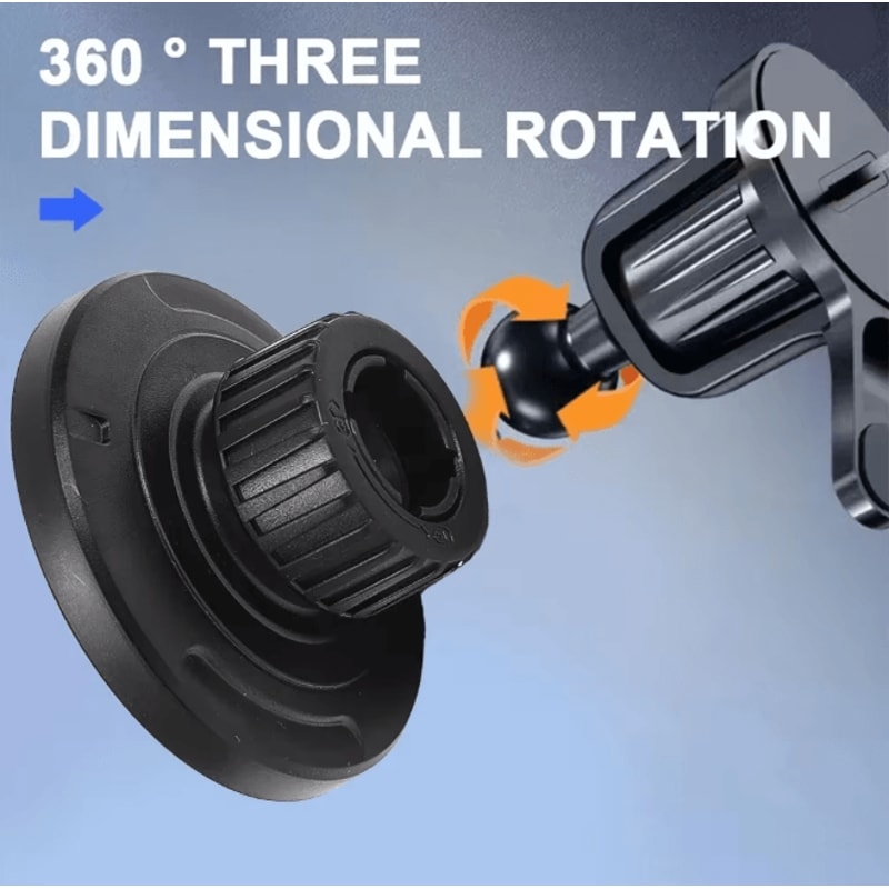 Magnetic Car Phone Mount Base With 17mm Ball Head For MagSafe 2