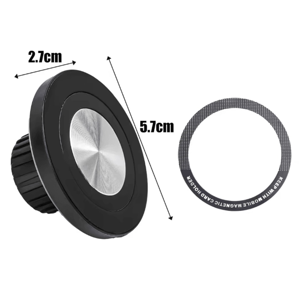 Magnetic Car Phone Mount Base With 17mm Ball Head For MagSafe 4