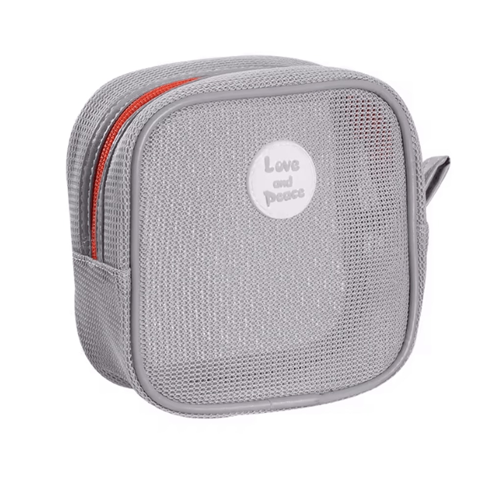 Portable Mesh Cosmetic Bag Zipper Makeup Storage Pouch 5
