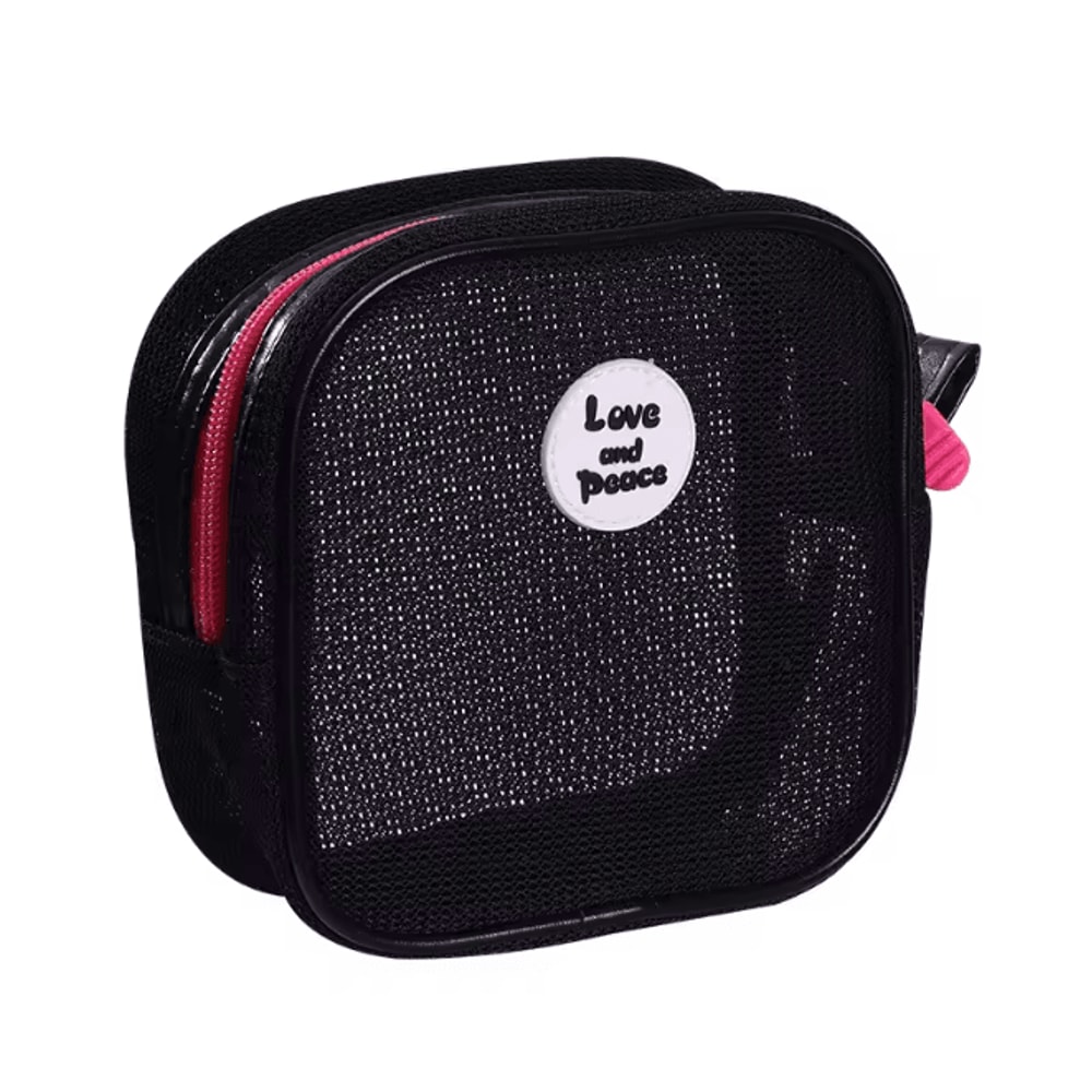 Portable Mesh Cosmetic Bag Zipper Makeup Storage Pouch 6