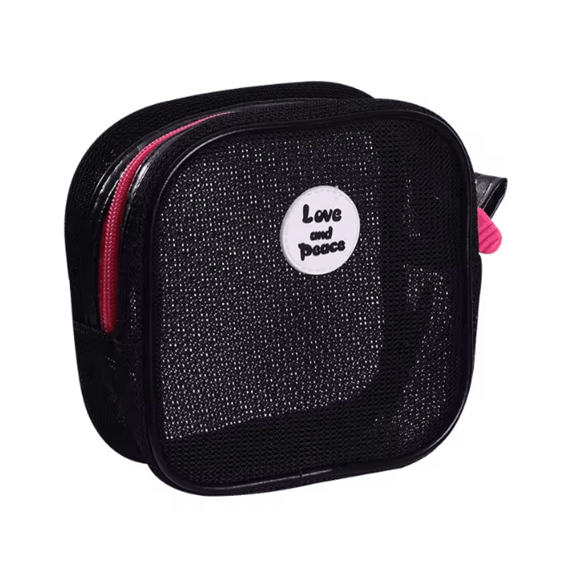 Portable Mesh Cosmetic Bag Zipper Makeup Storage Pouch 6