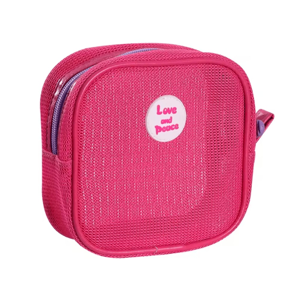 Portable Mesh Cosmetic Bag Zipper Makeup Storage Pouch 8