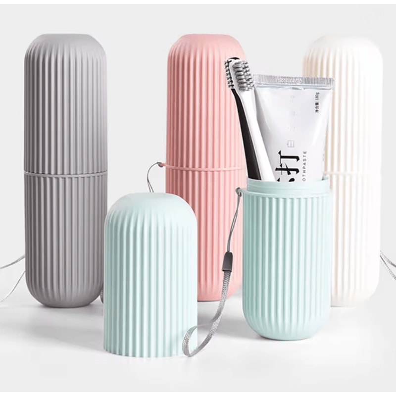 Portable Toothbrush Storage Case Travel Toothpaste Holder Organizer 0
