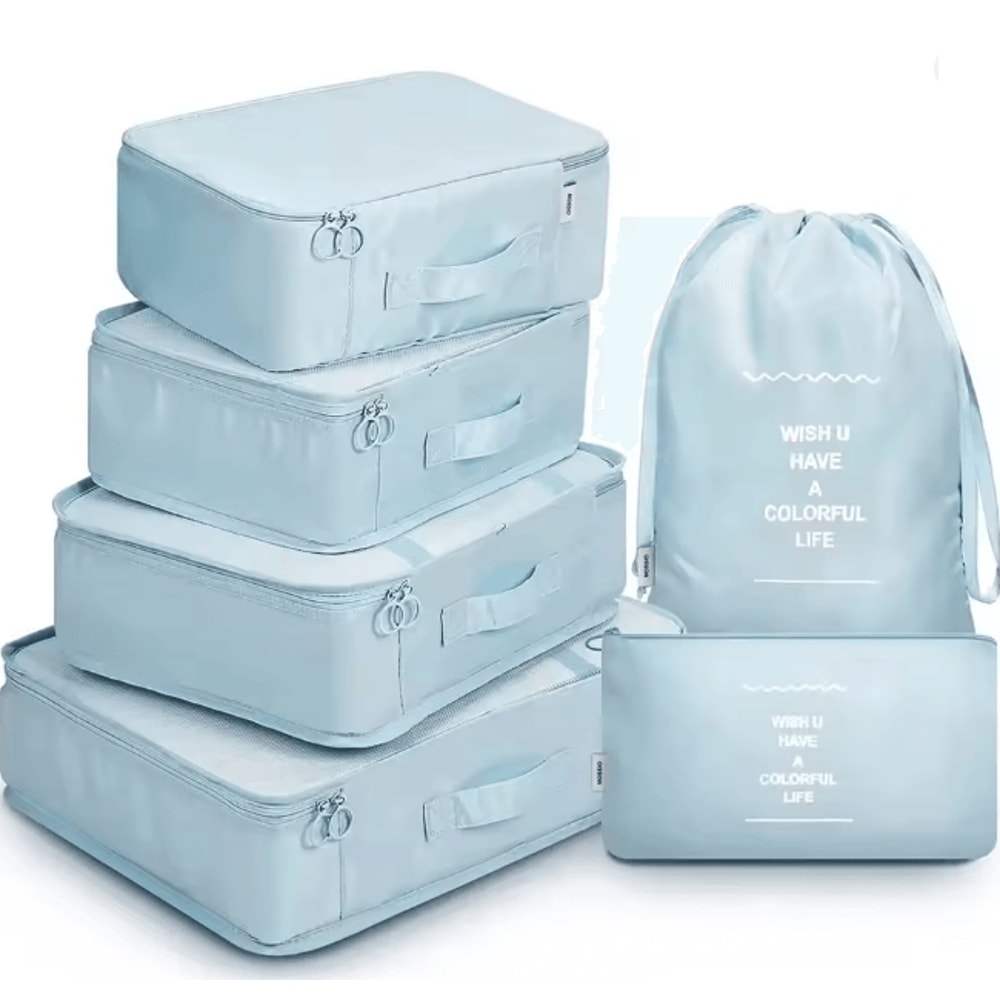 6 Piece Travel Packing Cubes Luggage Organizer Set 8