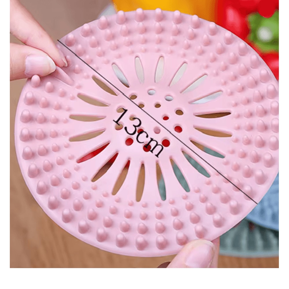 Bathroom Hair Drain Catcher Sink And Shower Filter Stopper 3