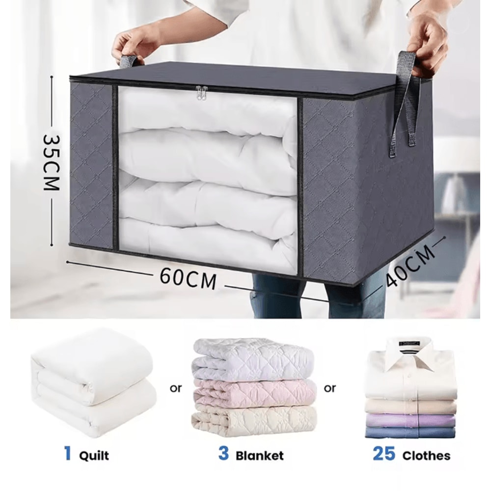 Large Capacity Foldable Storage Box Clothes Organizer With Handles 6