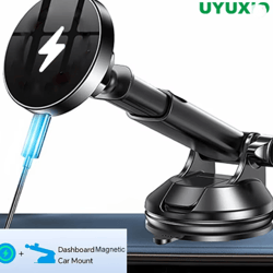 magnetic wireless car phone charger mount 15w dashboard holder