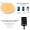 Bamboo Wireless Charger Fast Charging Pad 15W Qi Compatible 3