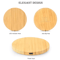 Bamboo Wireless Charger Fast Charging Pad 15W Qi Compatible 1