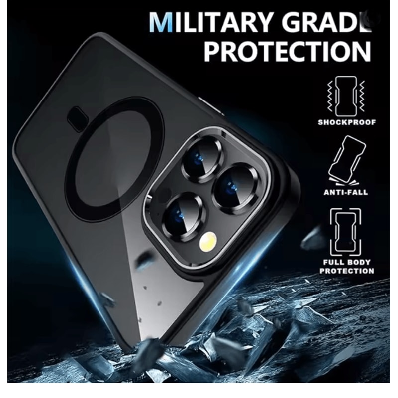 Clear Magnetic IPhone Case With Screen And Lens Protection 4