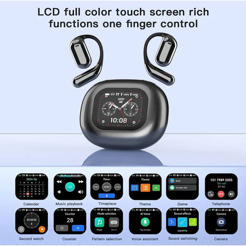 UYUXIO AI Translating Earbuds Real Time Translation With Touch Screen 0