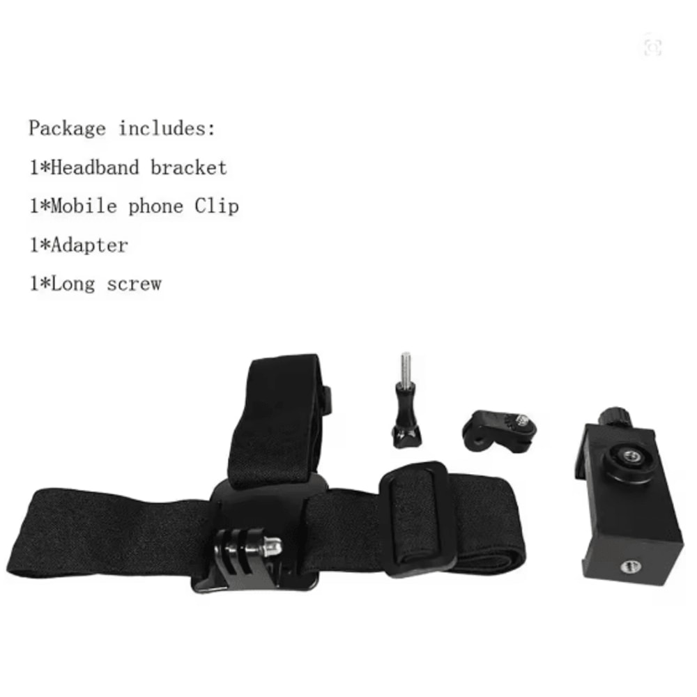 Head Mounted Phone Holder Headband First Person Recording Bracket 4